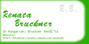 renata bruckner business card